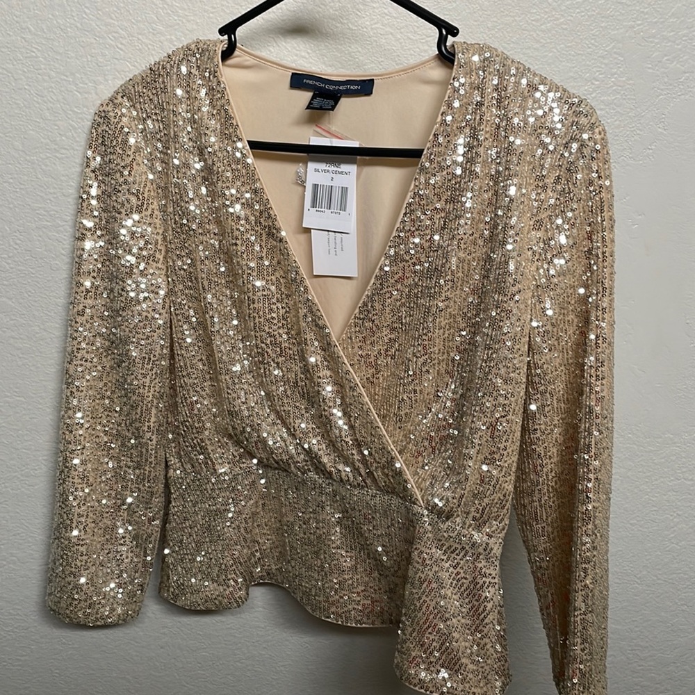 Perfect Holiday Party top from French Connection.
